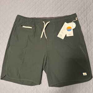 Men's Dark Green Shorts- Vuori